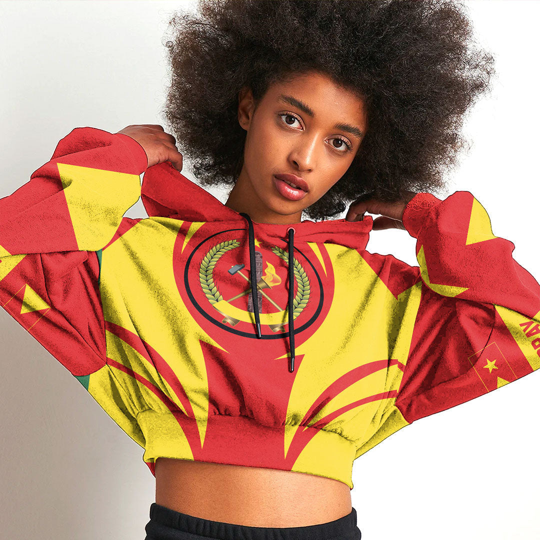 Tigray Action Flag Croptop Hoodie