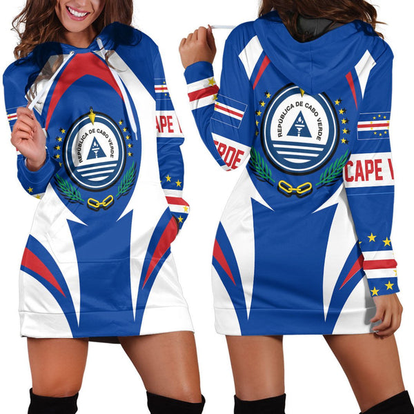 Cape Verde Action Flag Hoodie Dress