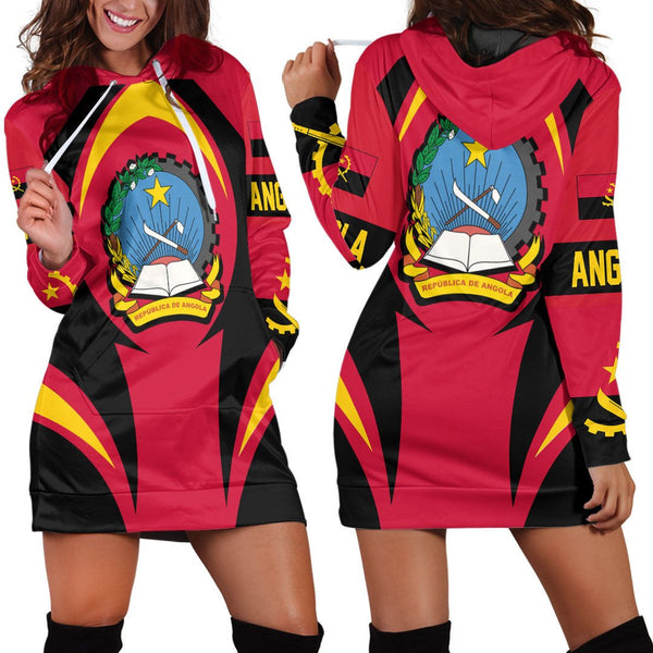 Angola Action Flag Hoodie Dress