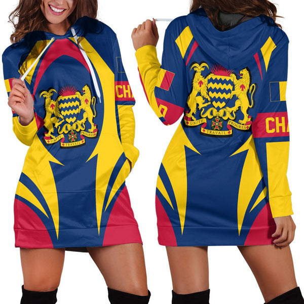 Chad Action Flag Hoodie Dress