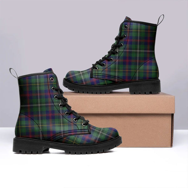 Wood Modern Tartan Classic Leather Boots