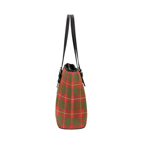 Carruthers Tartan Crest Leather Tote Bag