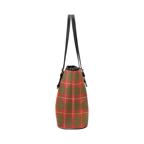 Carruthers Tartan Crest Leather Tote Bag