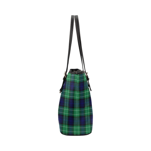 Abercrombie Tartan Crest Leather Tote Bag