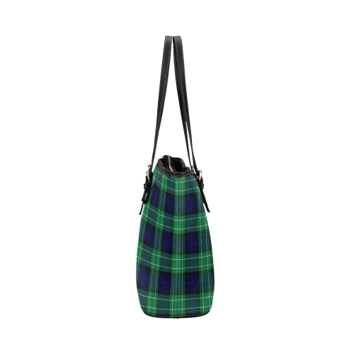 Abercrombie Tartan Crest Leather Tote Bag