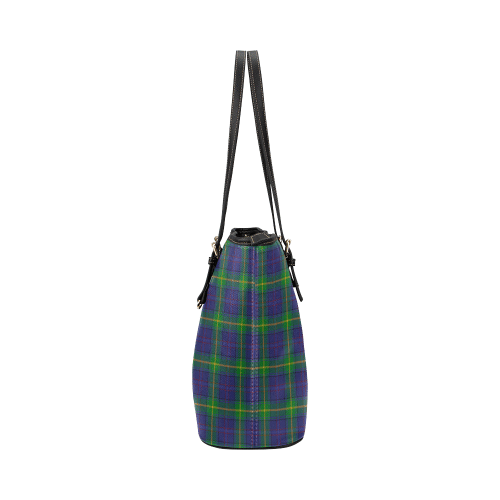 Boyle Tartan Crest Leather Tote Bag