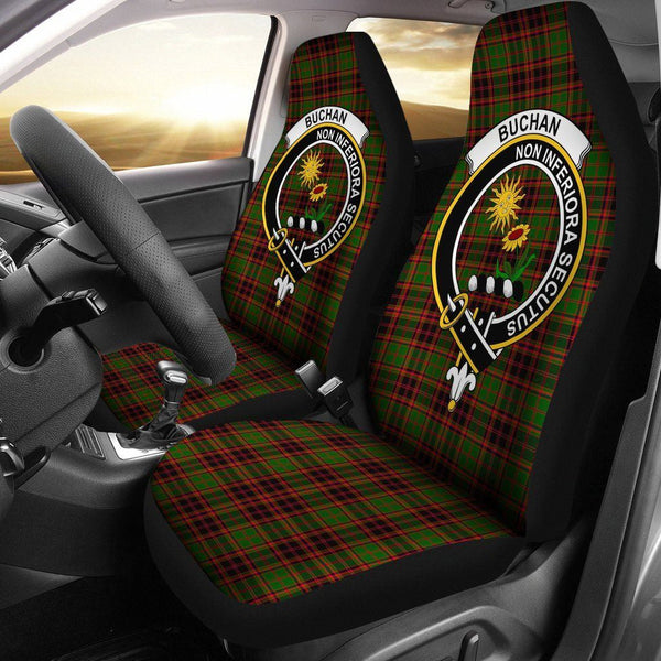 Buchan Tartan Crest Car Seat Cover