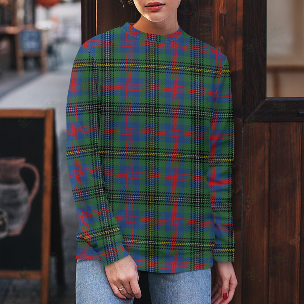 Wood Modern Tartan Classic Crewneck Sweatshirt