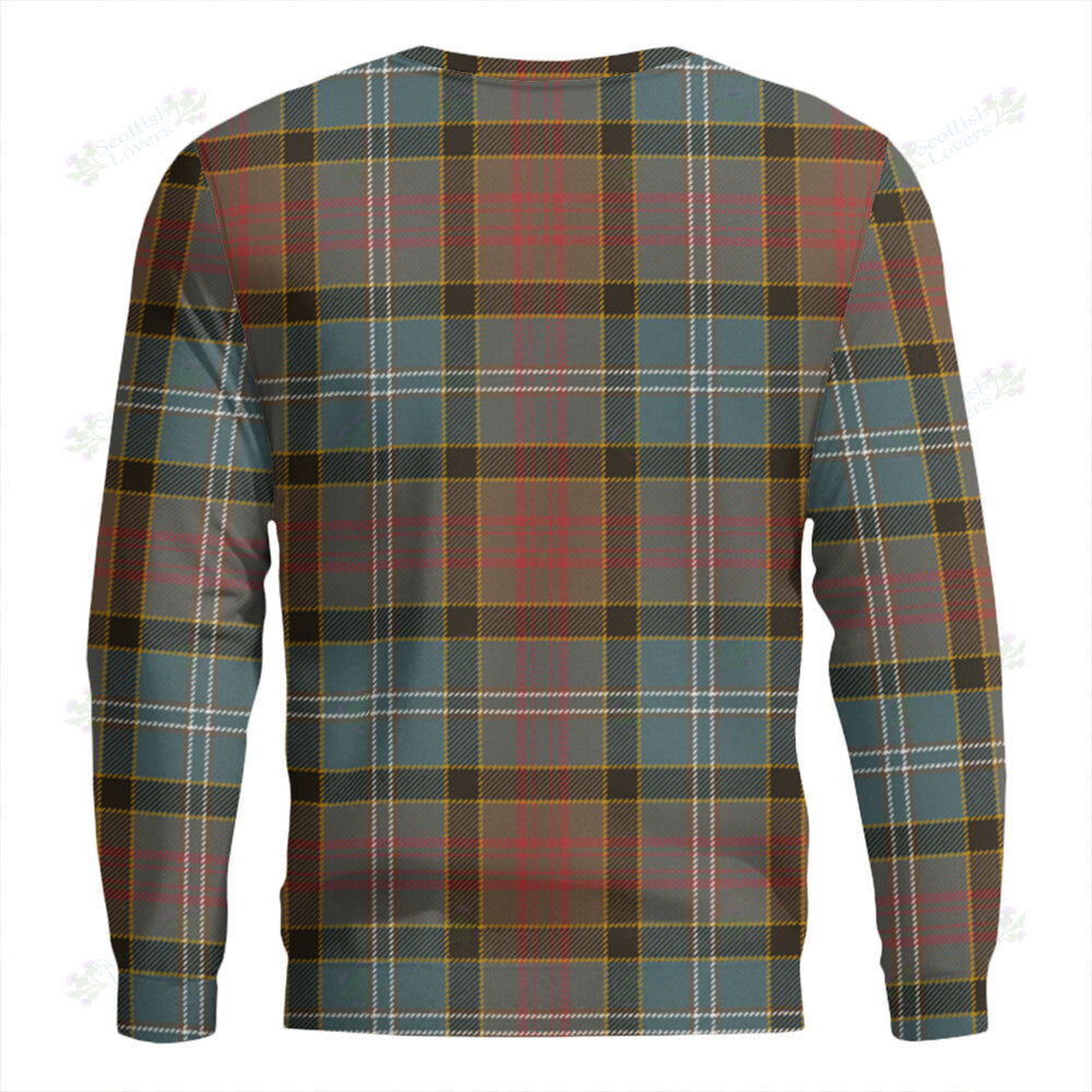 Paisley District (Drennan District) Weathered Tartan Classic Crewneck Sweatshirt