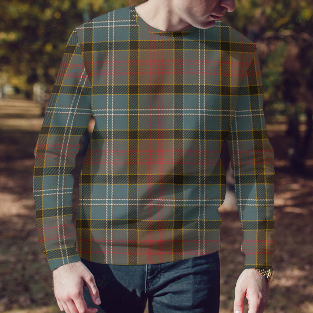 Paisley District (Drennan District) Weathered Tartan Classic Crewneck Sweatshirt