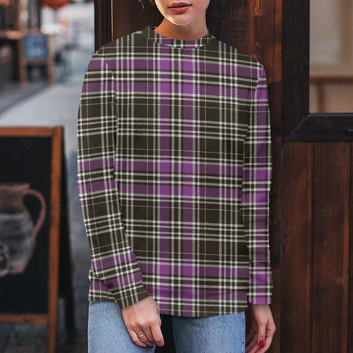 Drummond Clans Originaux Purple Weathered Tartan Classic Crewneck Sweatshirt