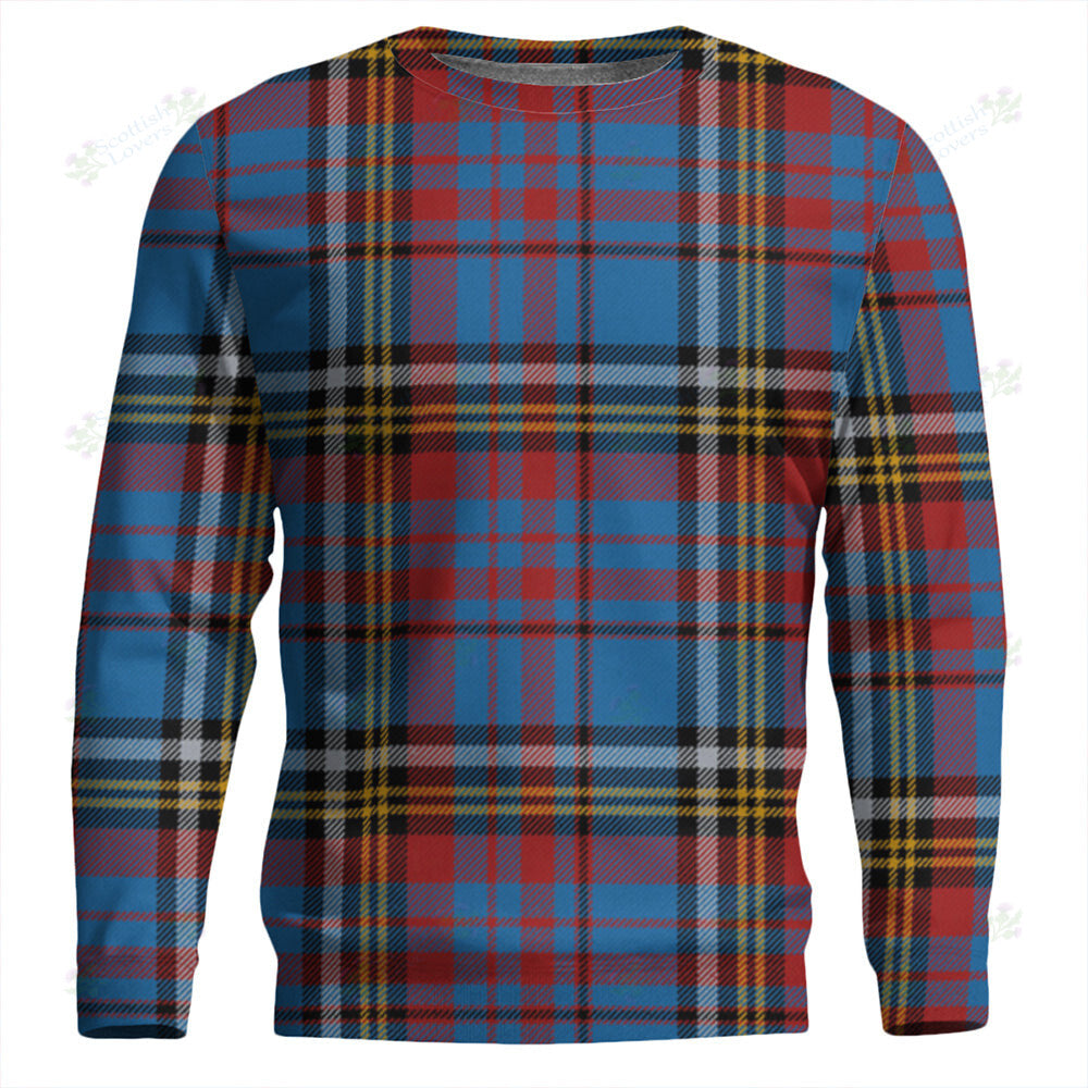 Anderson Blue Westwood Modern Tartan Classic Crewneck Sweatshirt