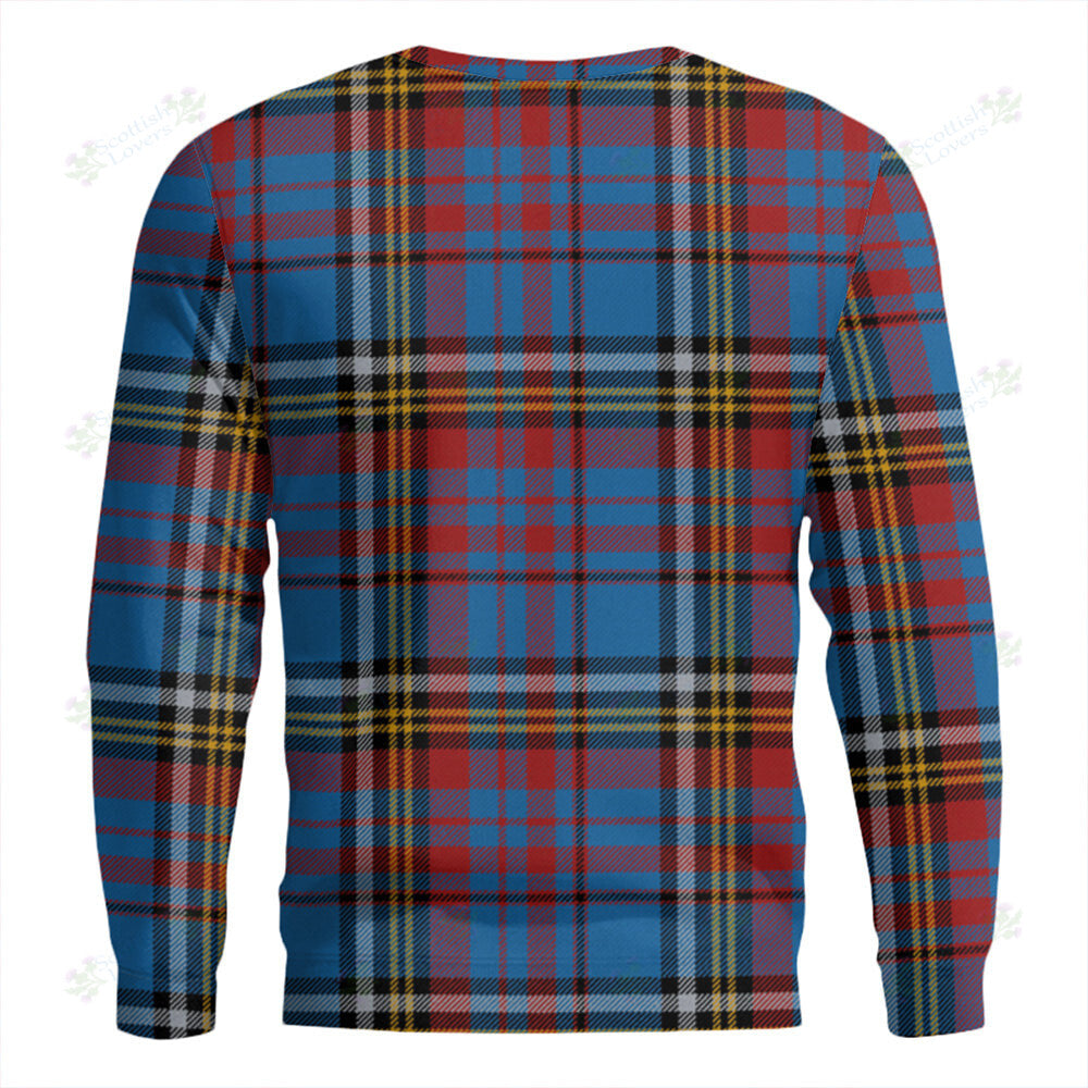 Anderson Blue Westwood Modern Tartan Classic Crewneck Sweatshirt