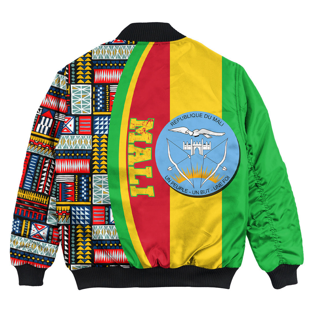 Mali Flag and Kente Pattern Special Bomber Jacket