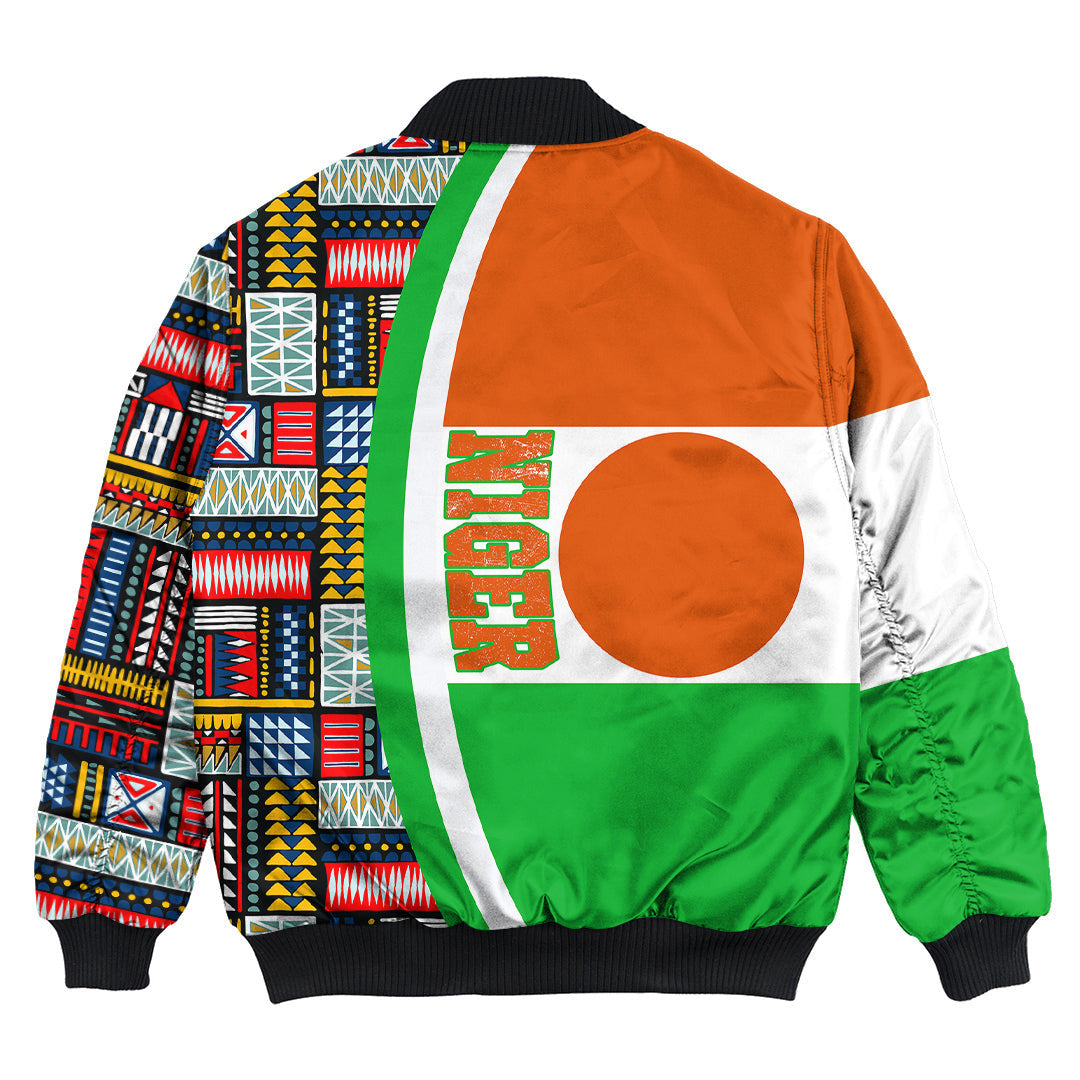 Niger Flag and Kente Pattern Special Bomber Jacket