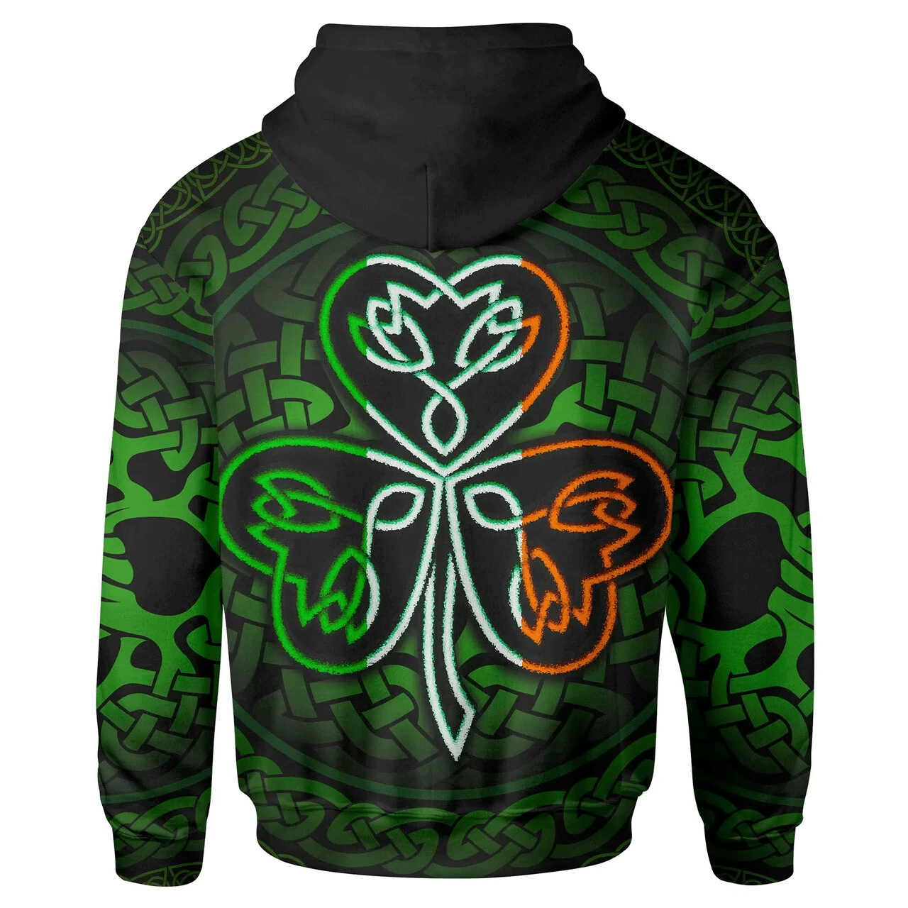 Ireland Hoodie -Hanly or O'Hanley Irish Celtic Shamrock