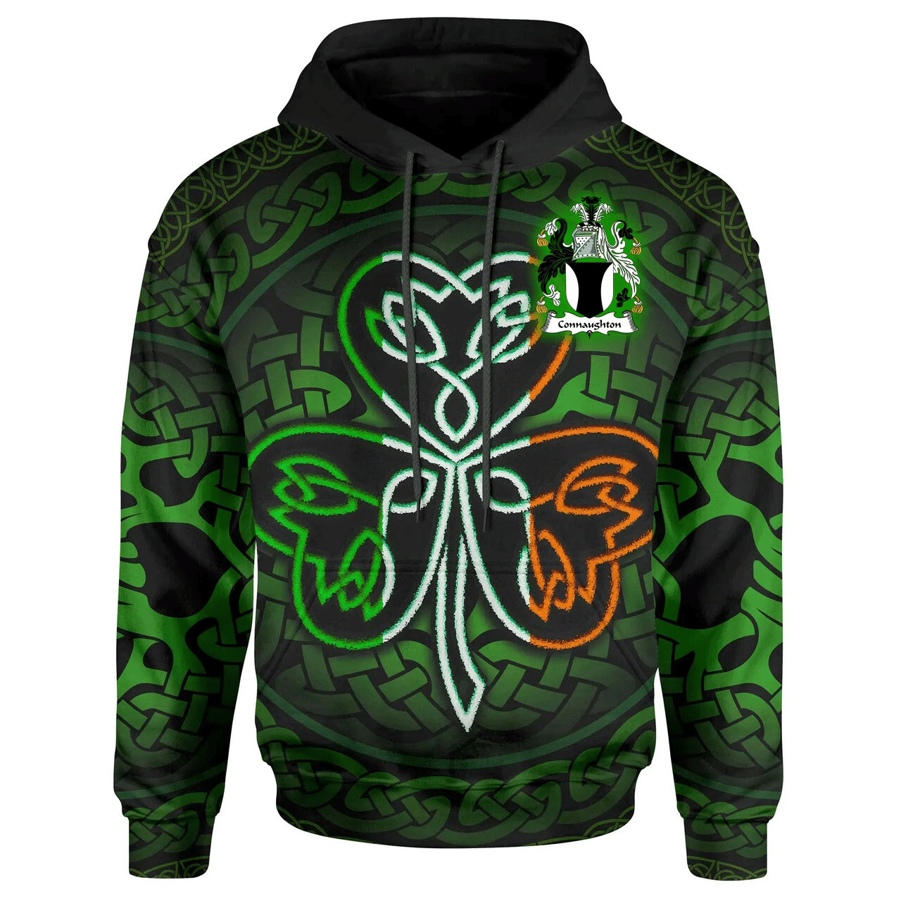 Ireland Hoodie -Connaughton Irish Celtic Shamrock