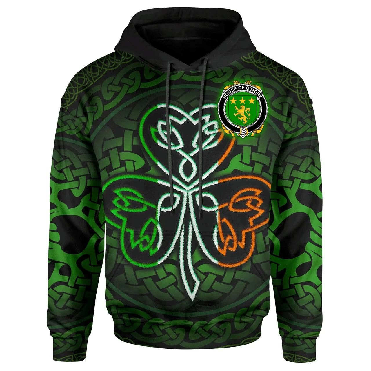 Ireland Hoodie -House of O'MORE Irish Celtic Shamrock