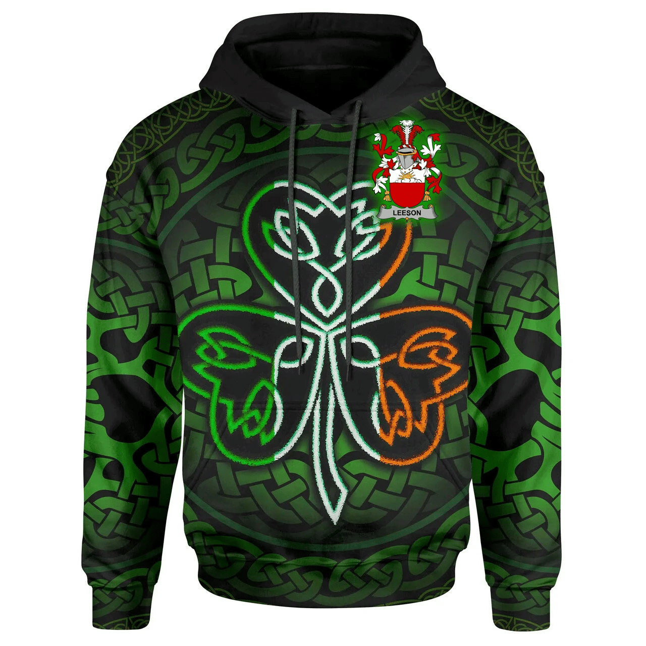 Ireland Hoodie -Leeson Irish Celtic Shamrock