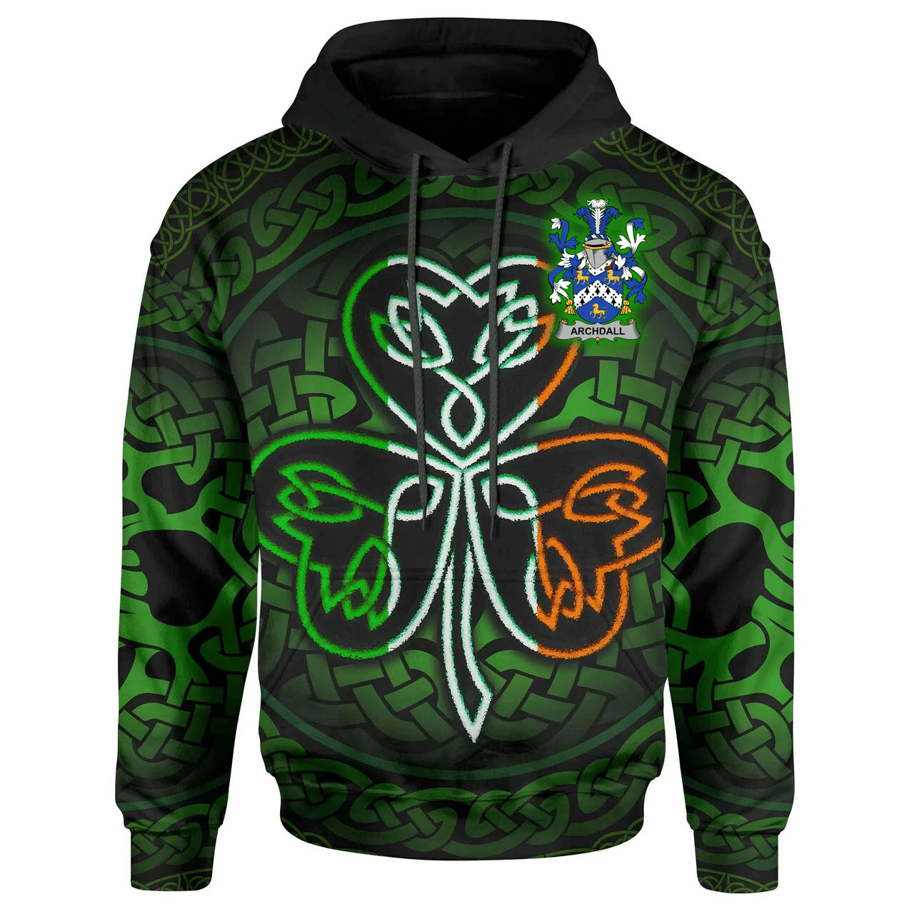 Ireland Hoodie -Archdall Irish Celtic Shamrock