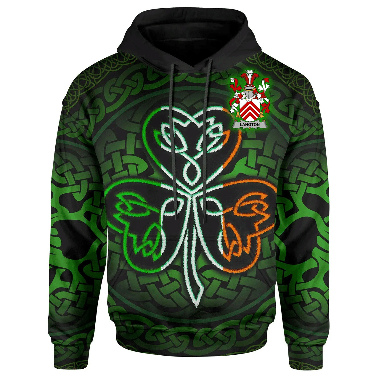 Ireland Hoodie -Langton Irish Celtic Shamrock