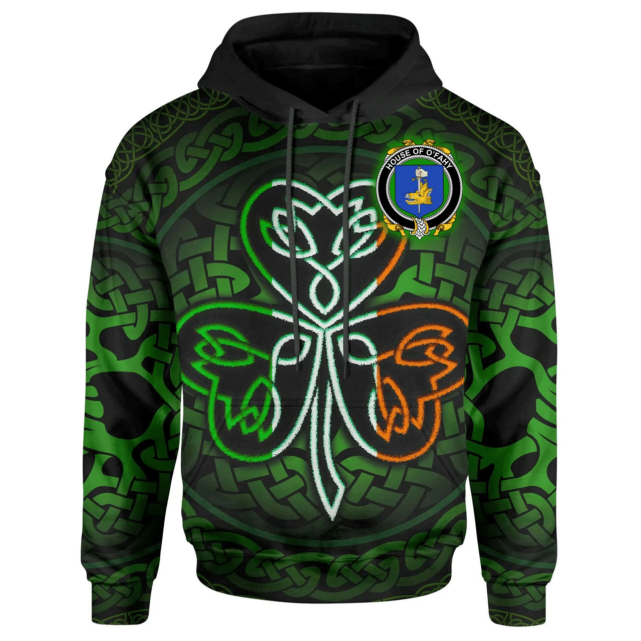 Ireland Hoodie -House of O'FAHY Irish Celtic Shamrock