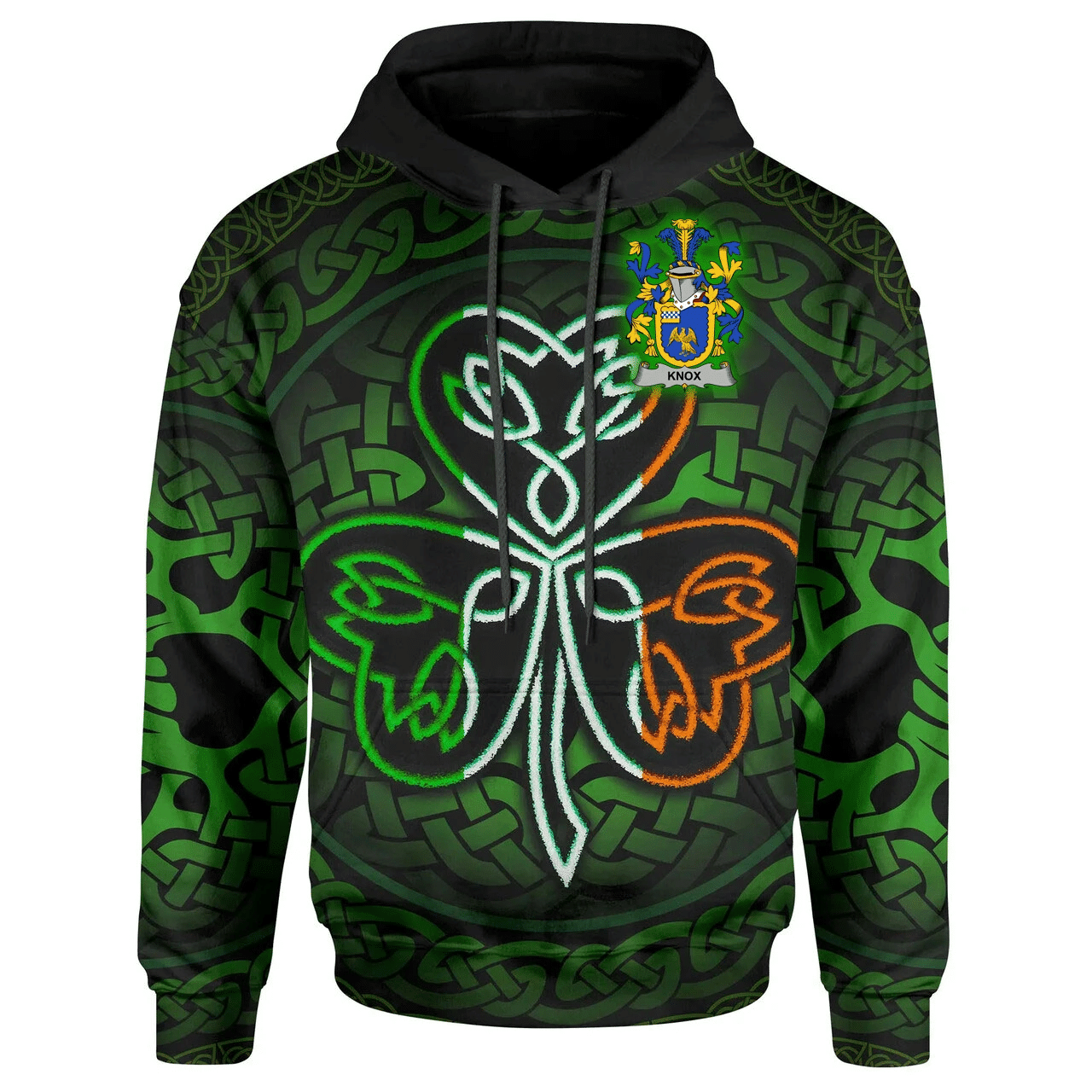 Ireland Hoodie -Knox Irish Celtic Shamrock