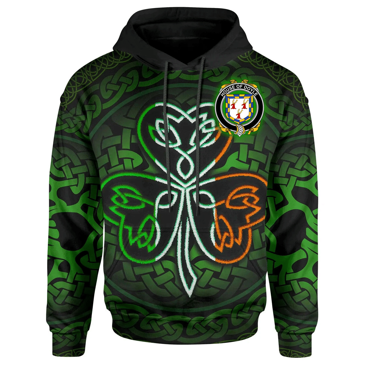 Ireland Hoodie -House of DOYLE Irish Celtic Shamrock