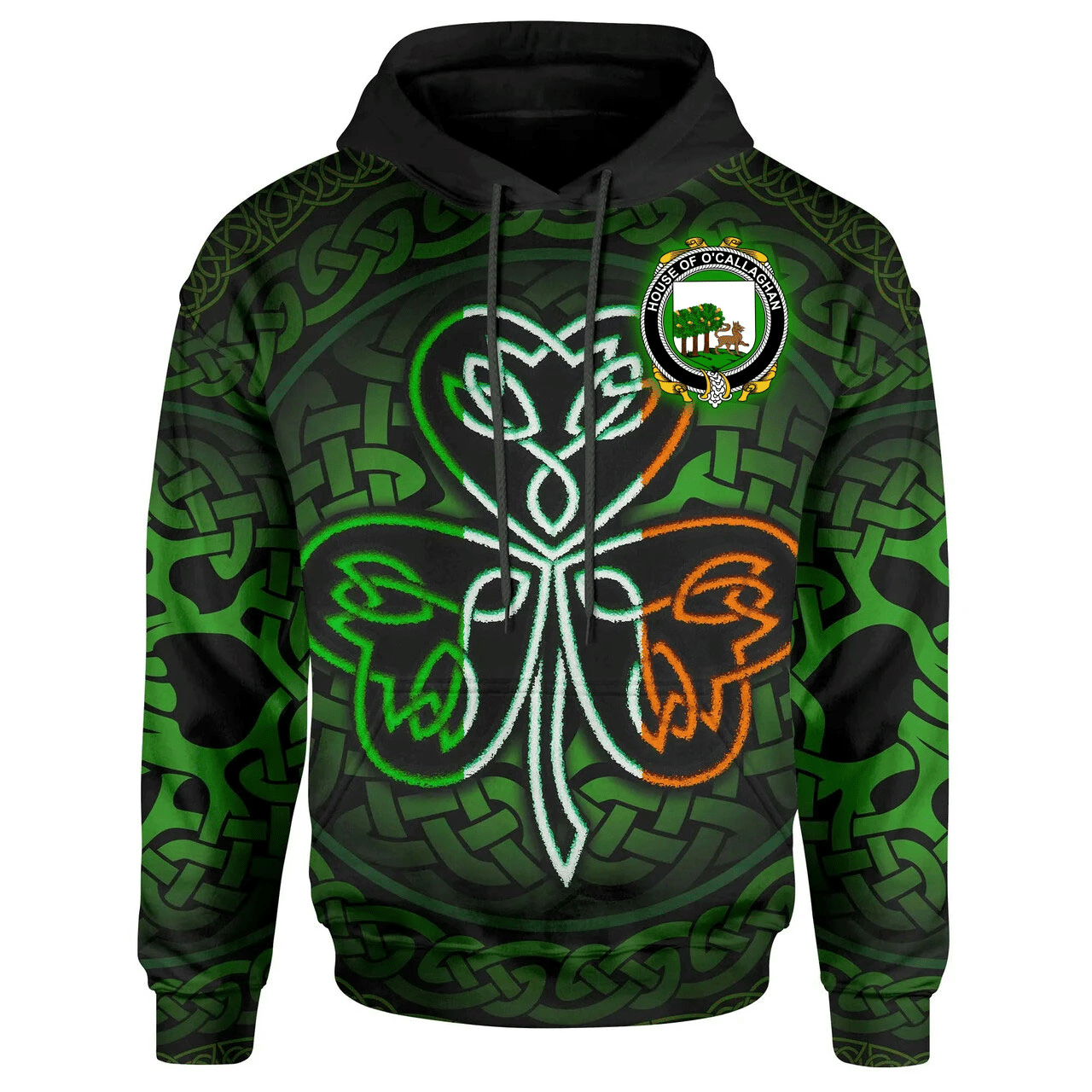 Ireland Hoodie -House of O'CALLAGHAN Irish Celtic Shamrock