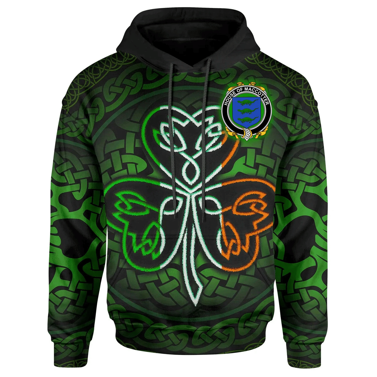 Ireland Hoodie -House of MACCOTTER Irish Celtic Shamrock