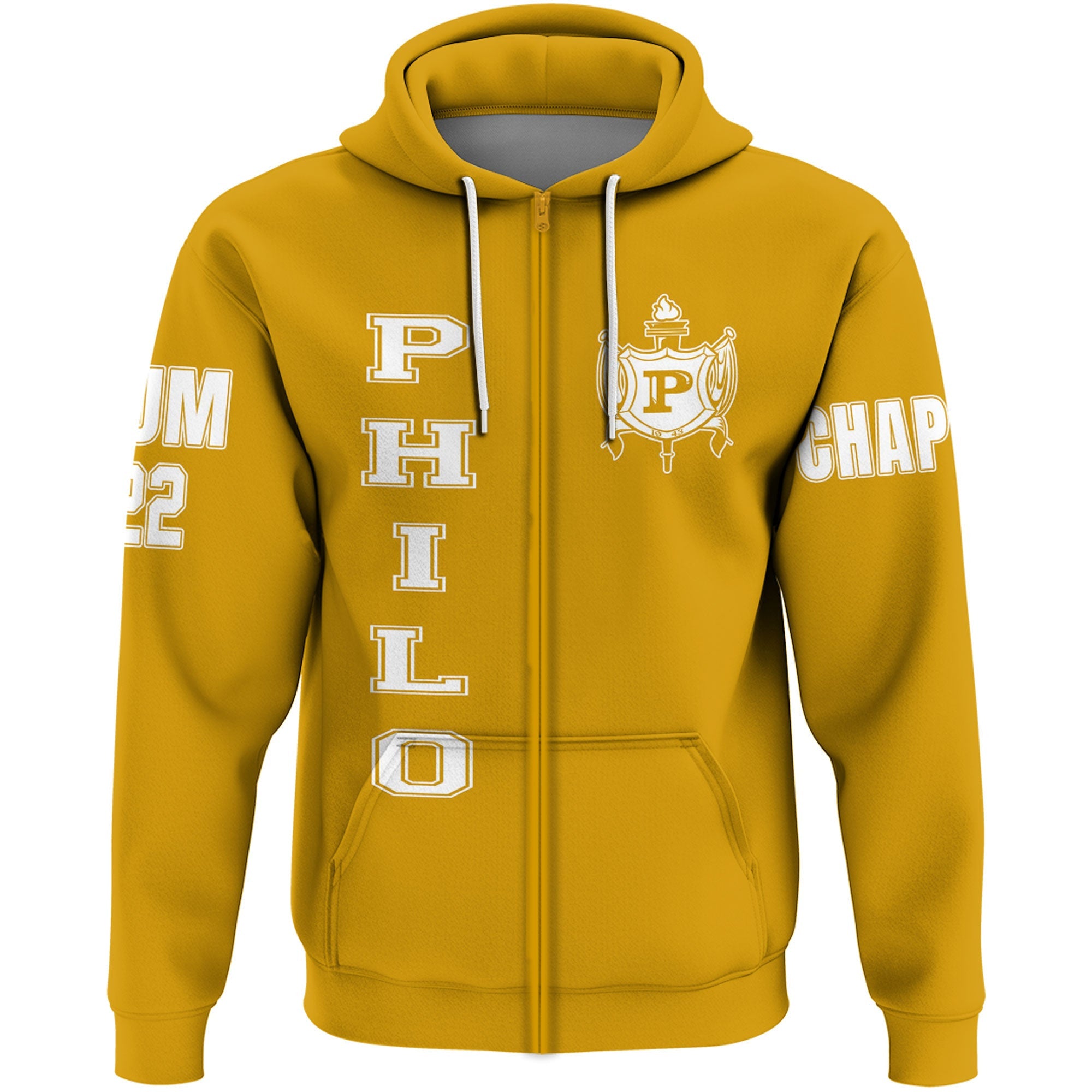 Custom Sigma Gamma Rho Philo Affiliate Zip Hoodie