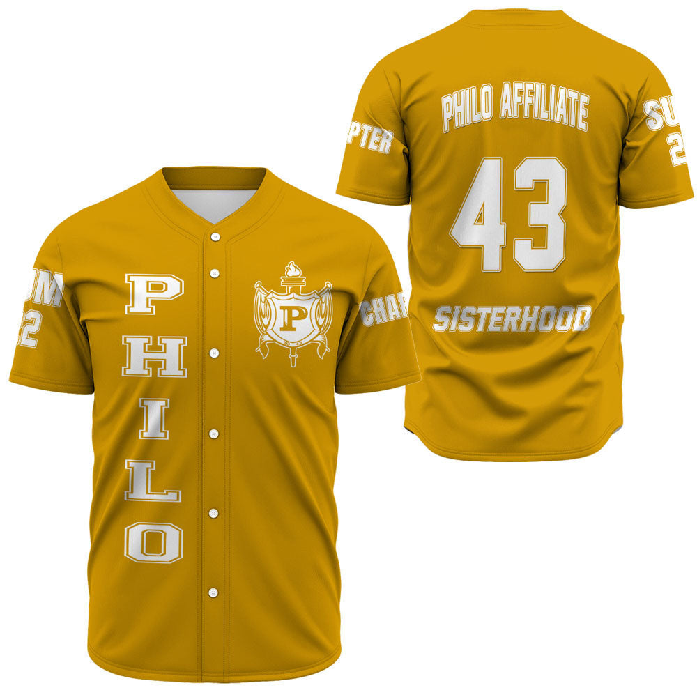 Custom Sigma Gamma Rho Philo Affiliate Baseball Jerseys