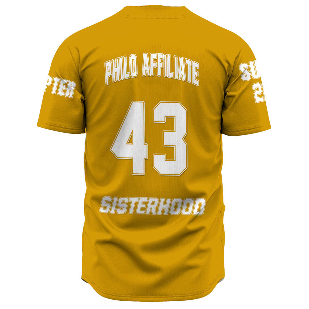 Custom Sigma Gamma Rho Philo Affiliate Baseball Jerseys