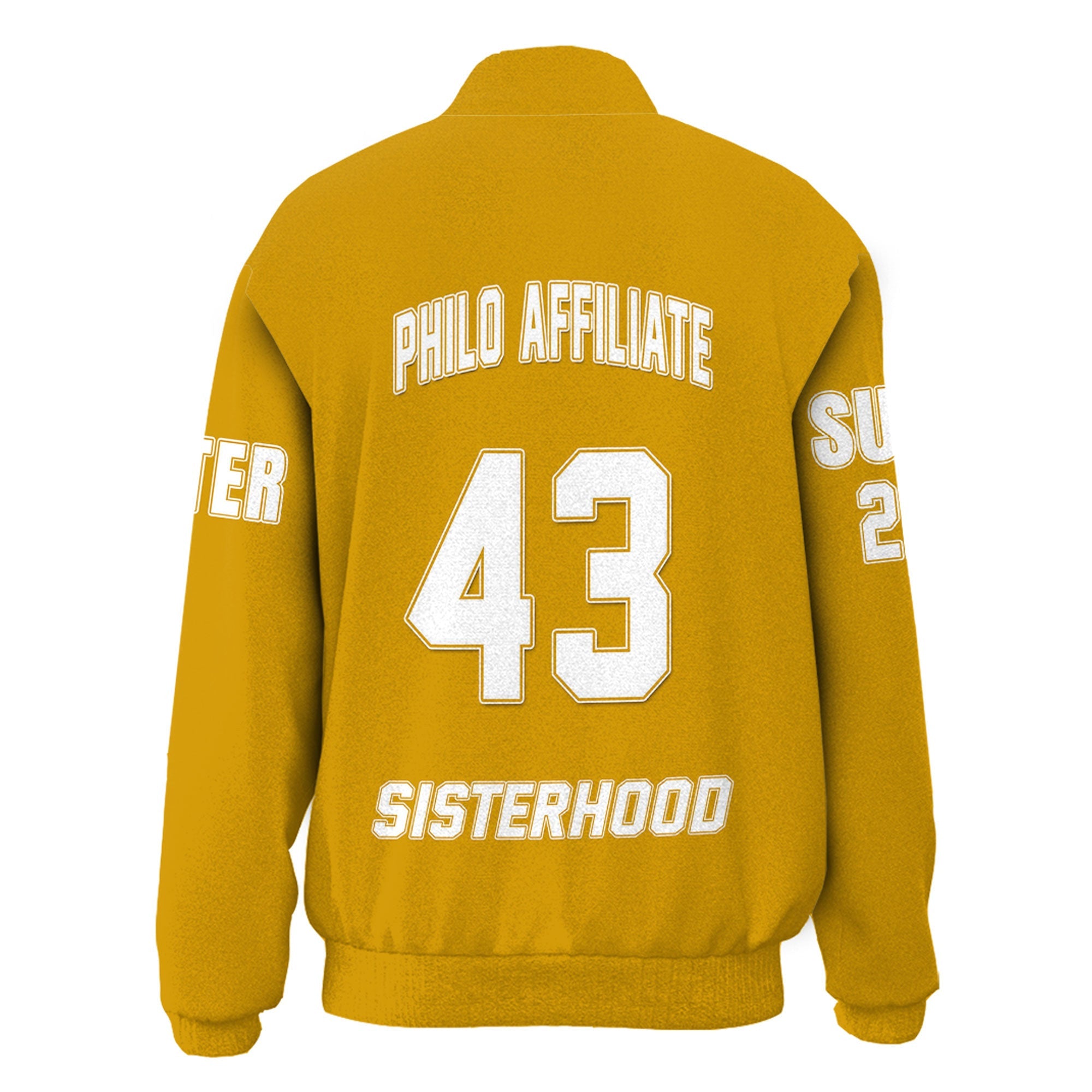 Custom Sigma Gamma Rho Philo Affiliate Thicken Stand-Collar Jacket