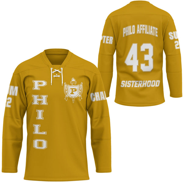 Custom Sigma Gamma Rho Philo Affiliate Hockey Jersey