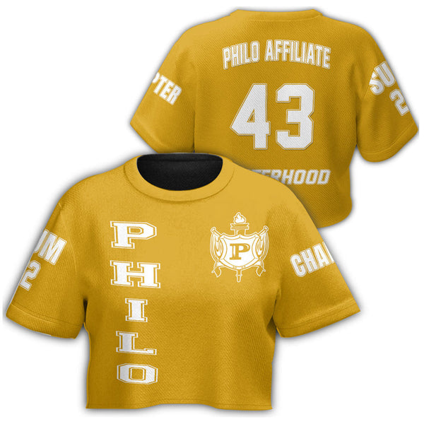 Custom Sigma Gamma Rho Philo Affiliate Croptop T-shirt