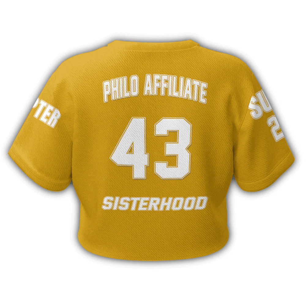 Custom Sigma Gamma Rho Philo Affiliate Croptop T-shirt