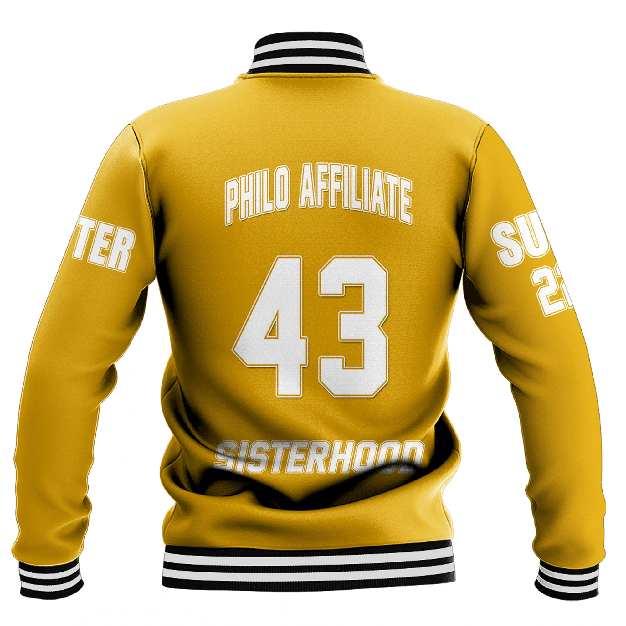 Sigma Gamma Rho Custom Philo Affiliate Baseball Jackets