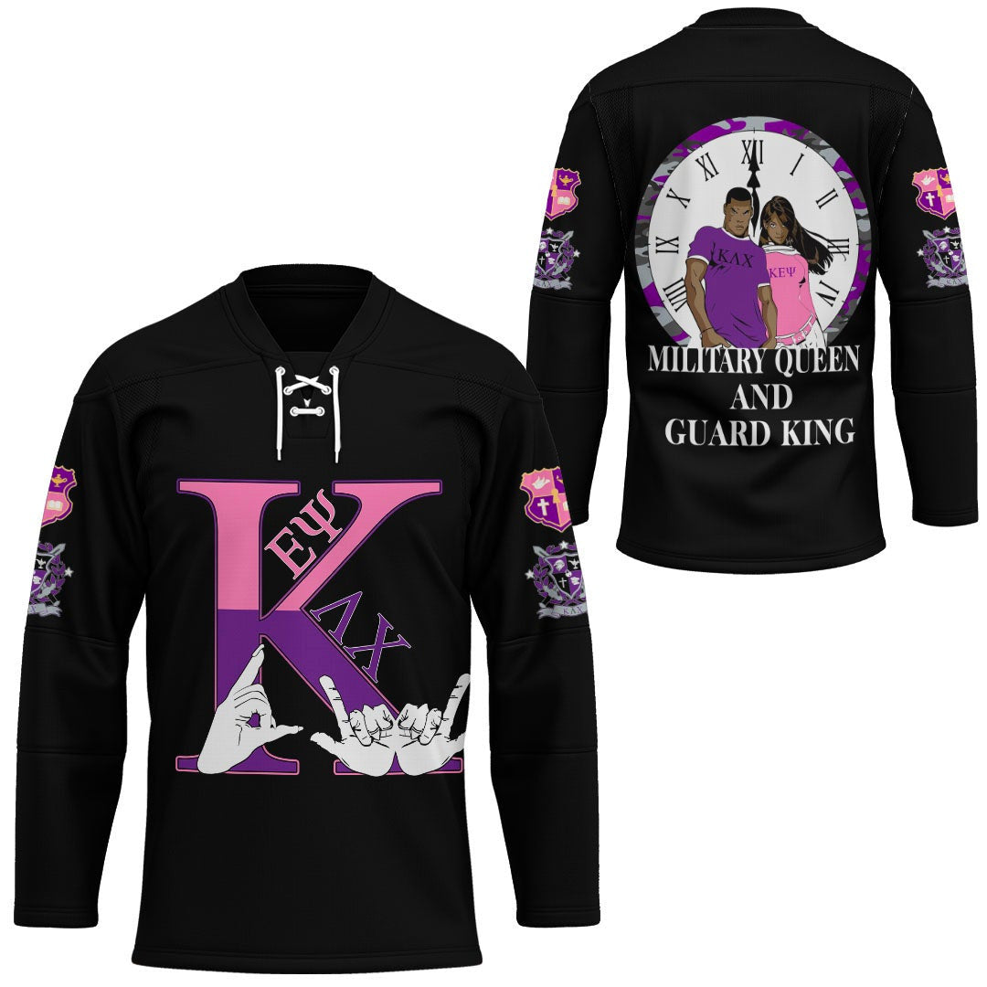 Shirt - Couple Kappa Lambda Chi & Epsilon Psi Long Sleeve Button Shirt