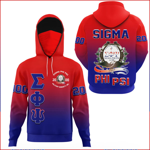 Clothing - Sigma Phi Psi Gradient Hoodie Gaiter A31