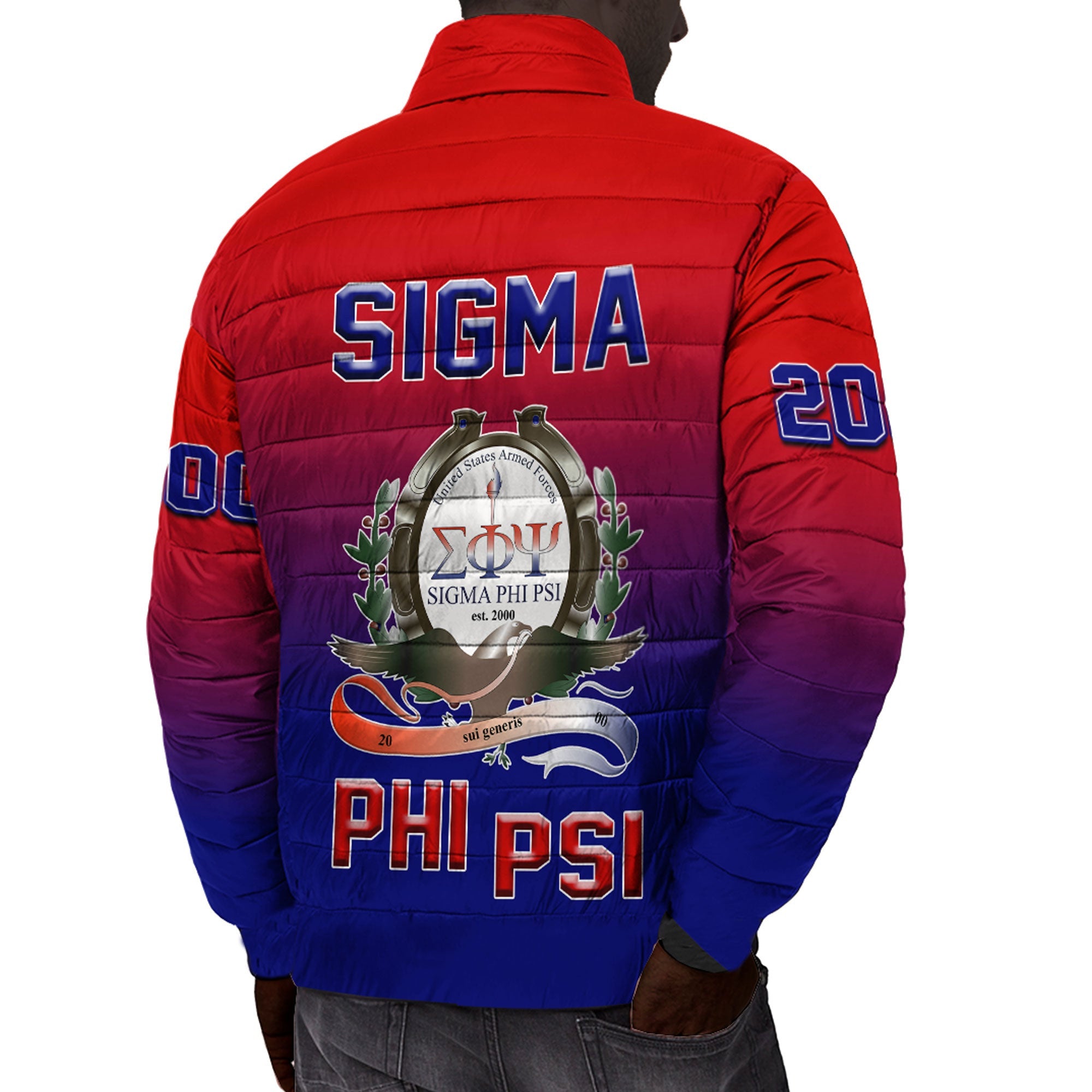 Clothing - Sigma Phi Psi Gradient Padded Jacket A31