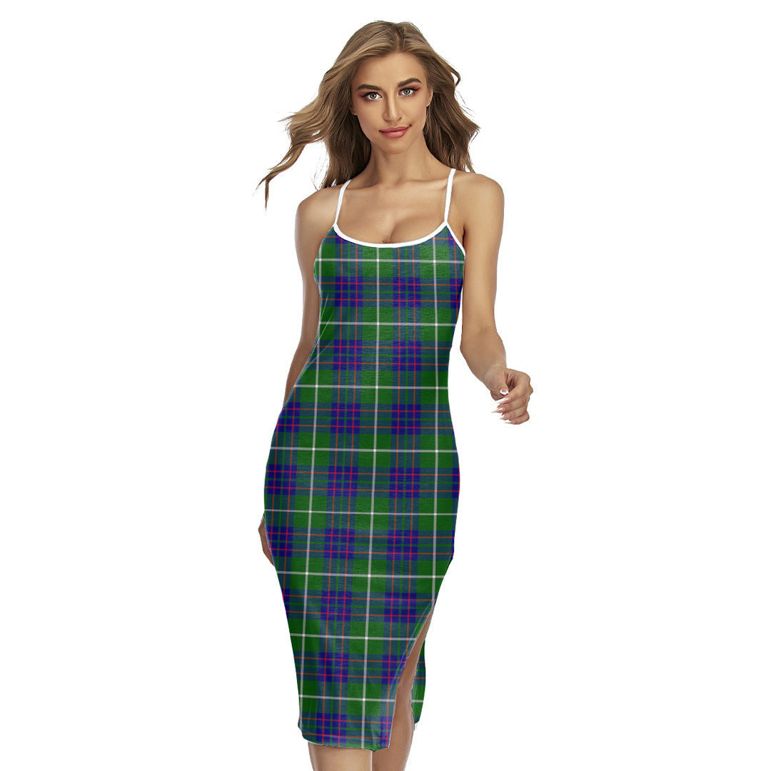 MacIntyre Hunting Modern Tartan Plaid Back Cross Cami Dress