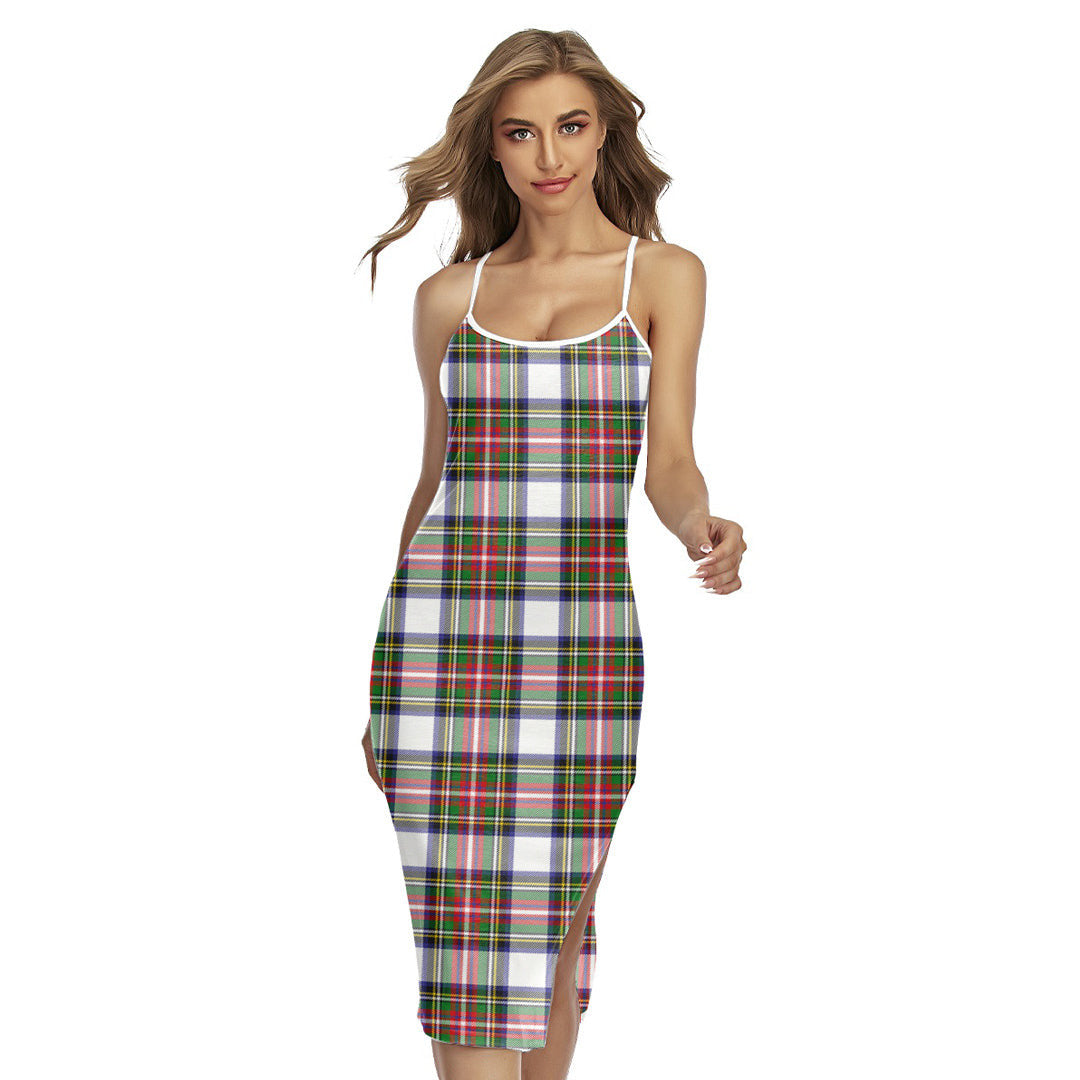 Stewart Dress Modern Tartan Plaid Back Cross Cami Dress