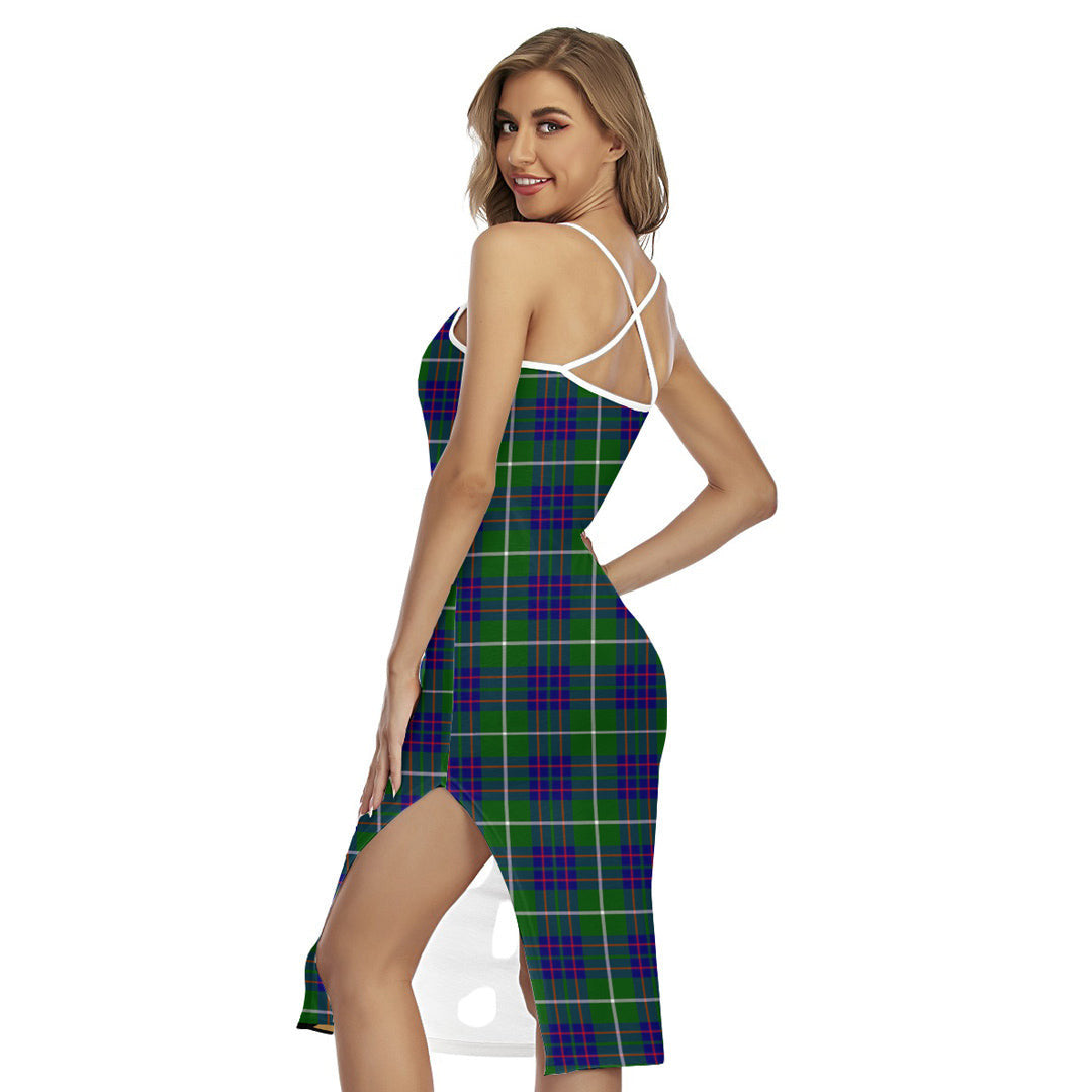 MacIntyre Hunting Modern Tartan Plaid Back Cross Cami Dress