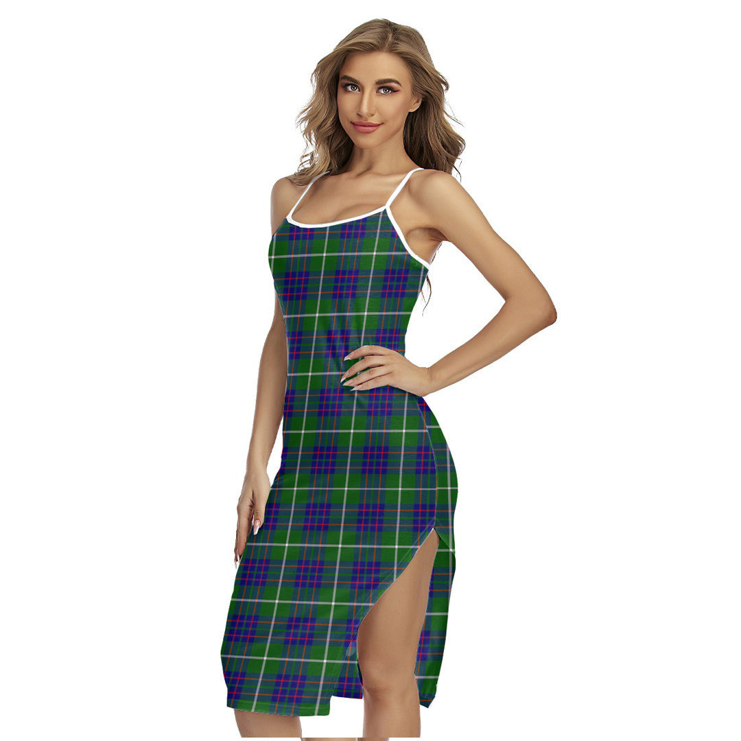 MacIntyre Hunting Modern Tartan Plaid Back Cross Cami Dress