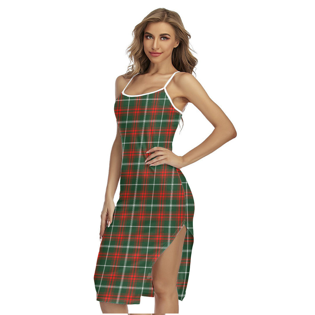 Princess Margaret Tartan Plaid Back Cross Cami Dress