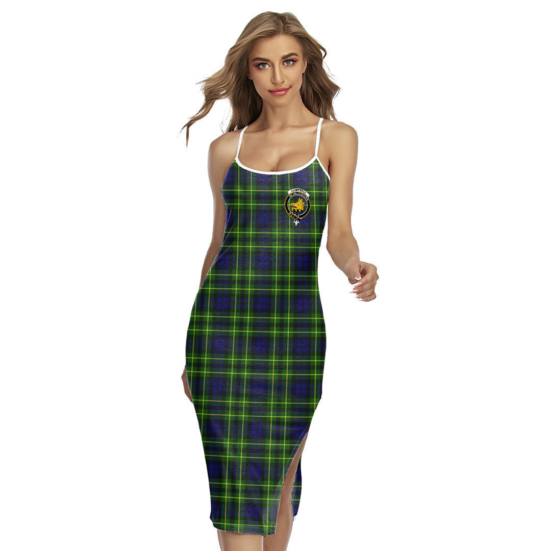 Campbell of Breadalbane Modern Tartan Crest Back Cross Cami Dress