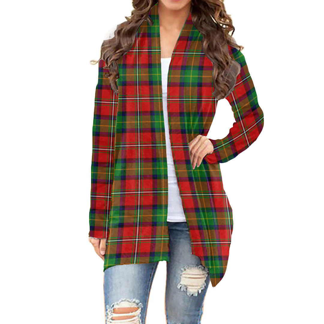 Boyd Modern Tartan Plaid Cardigan With Long Sleeve