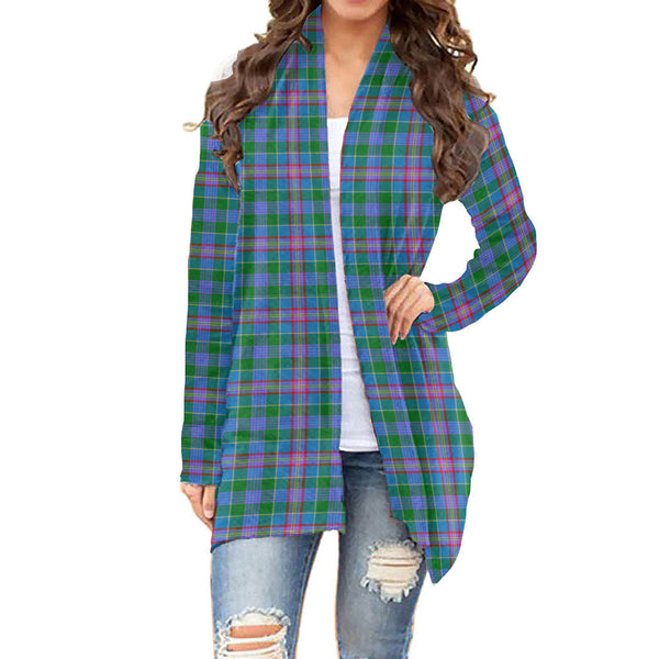 Pitcairn Hunting Tartan Plaid Cardigan With Long Sleeve