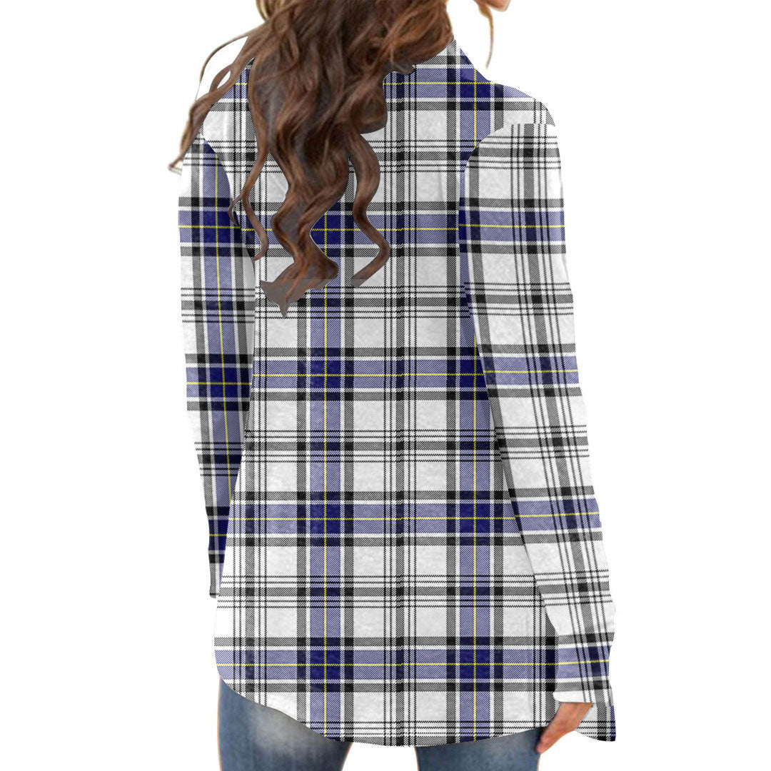 Hannay Modern Tartan Plaid Cardigan With Long Sleeve